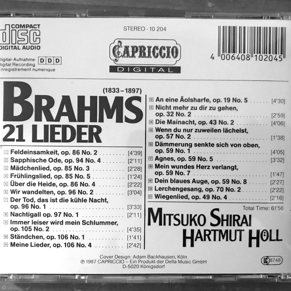 Mitsuko Shirai  Brahms26