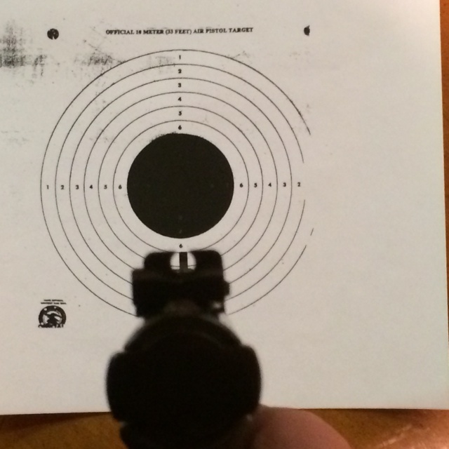 Large Round opening rear sight on Ruger 22 Round_17