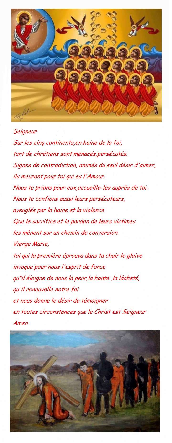 En Égypte, dévoilement de la première icône des 21 martyrs coptes de Lybie ! - Page 4 F8adba68