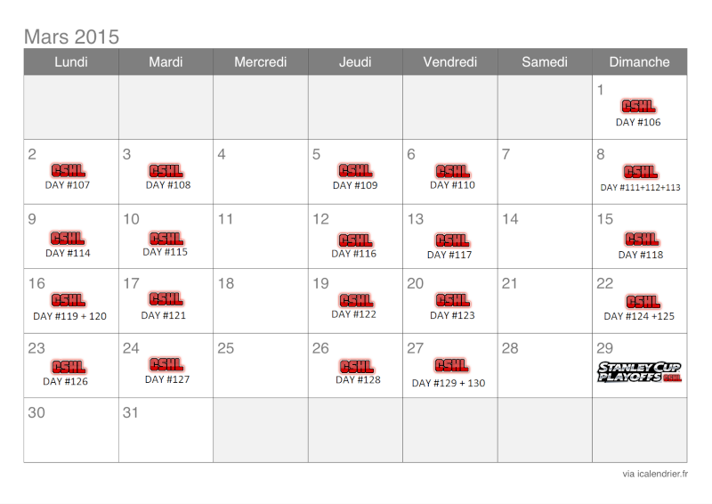 Calendrier des simulations Mars 2015 Calend12