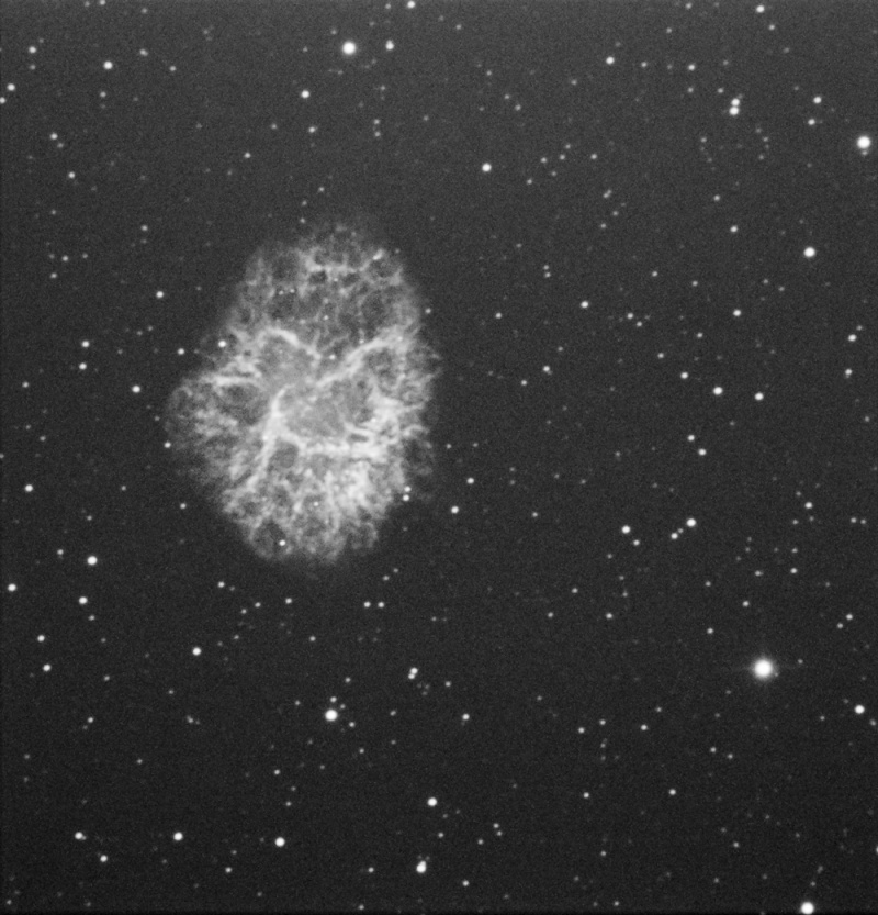 M1 Nébuleuse du crabe en Ha à l'observatoire M1_ha_10