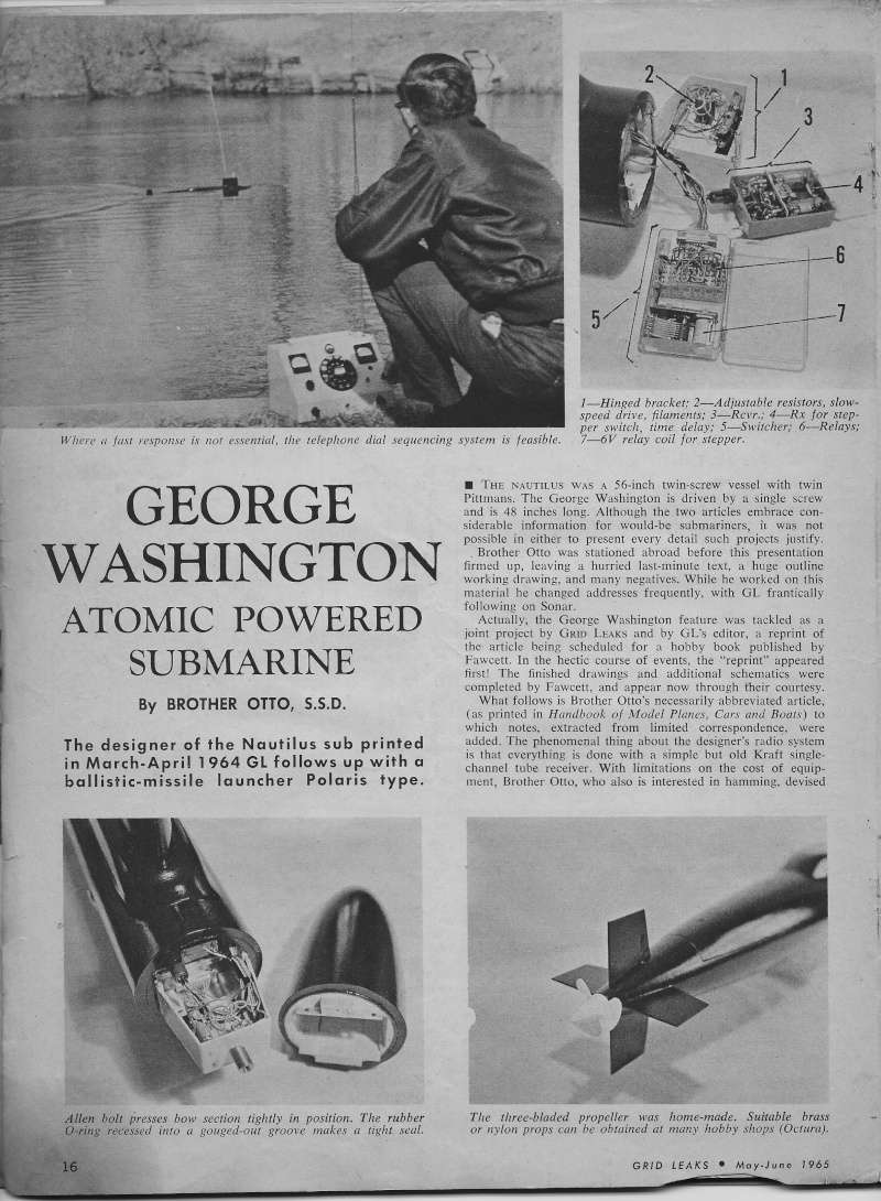 George Washington Article/plan Gl210