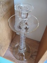 Large Georgian? Air twist candlestick? 00410