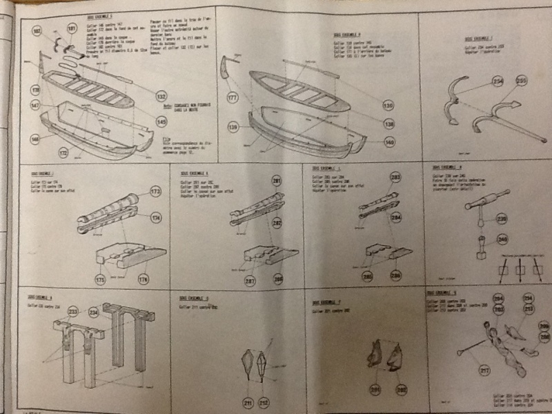 Galère LA REALE DE FRANCE 1/75ème Réf 1301 Notice Helle647