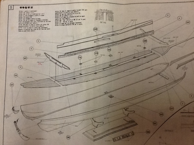 Galère LA REALE DE FRANCE 1/75ème Réf 1301 Notice Helle648