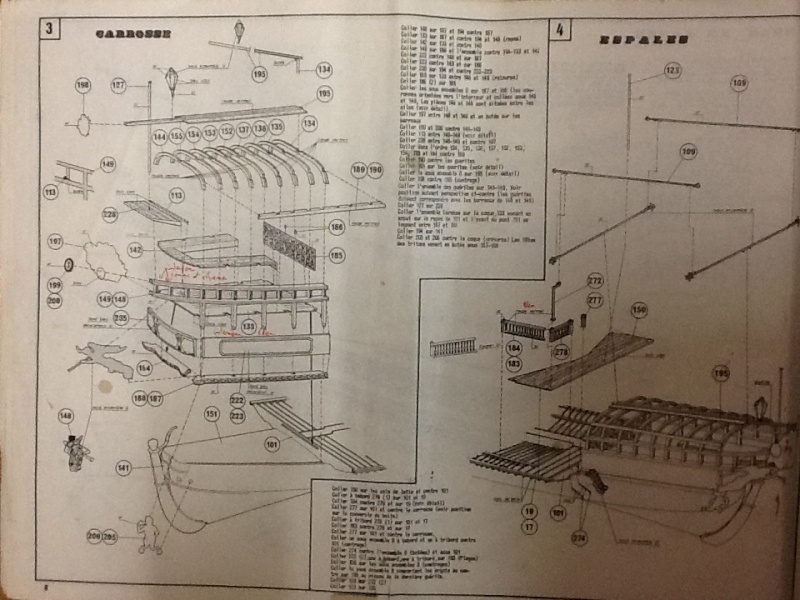 réale - Galère LA REALE DE FRANCE 1/75ème Réf 1301 Notice Helle650