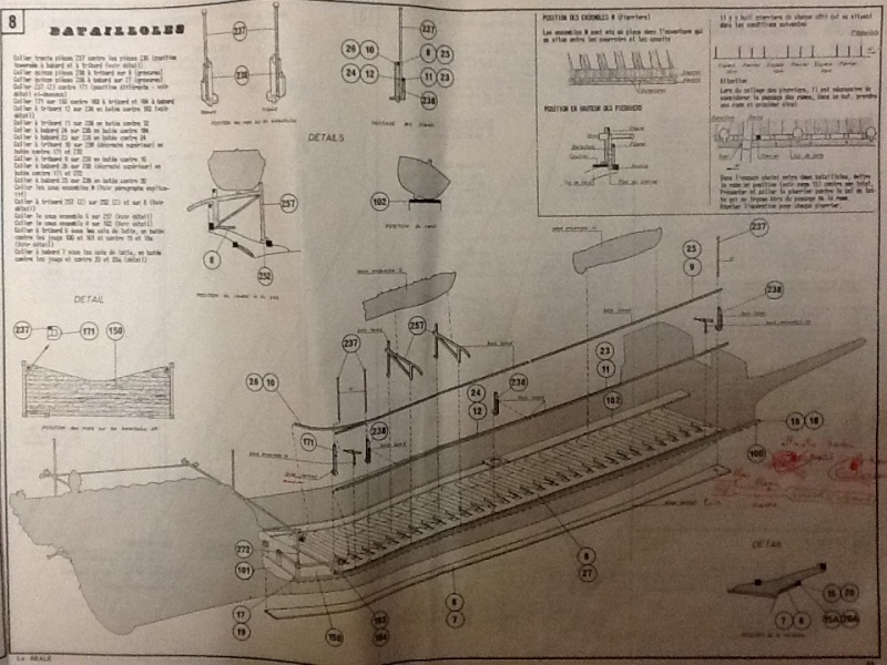 réale - Galère LA REALE DE FRANCE 1/75ème Réf 1301 Notice Helle653