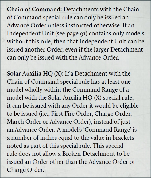 Règle Chain of Command Coc10