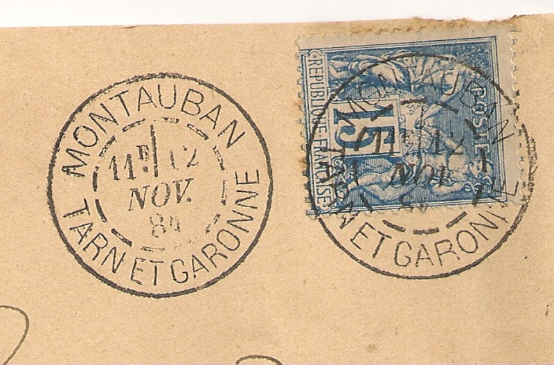 Daguin MONTAUBAN tarn et Garonne 12 NOV 1884 Numyri16