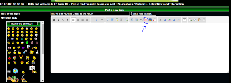 Question ( 1d)....How do I place a YOUTUBE video on the forum Youtub10