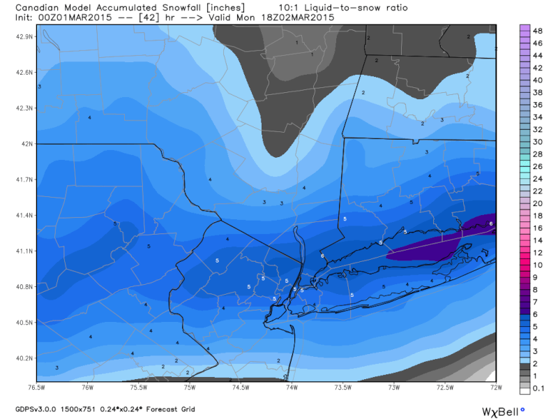 Sunday-Monday Snowstorm - 2nd Call Snow Map - Page 7 Cmc_sn11