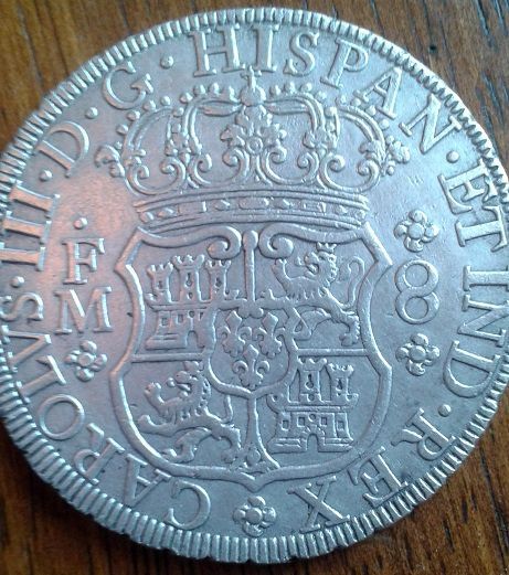 agains about 8 reales Dos Mundos 1770 , genuine or fake ? 210