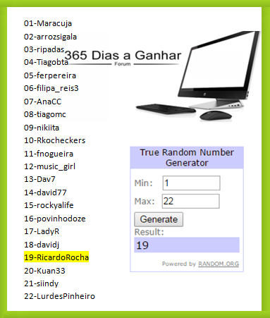 Passatempo Rede 365 dias a Ganhar - Janeiro Venced10