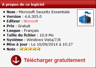 Microsoft Security Essentials - Anti virus gratuit d'une fiabilité et protection incroyable Cap3310