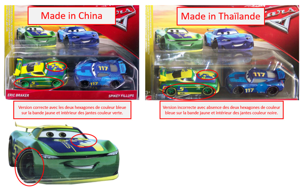 Les variantes des miniatures de Cars 3... la spécialité de Mattel ! Varian10