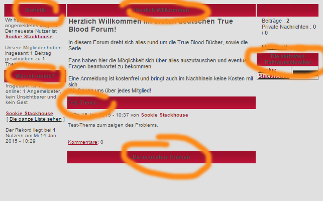 [phpBB2] Schriftfarbe verschiedener Elemente mit Script anpassen Proble12