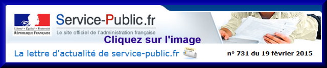 La lettre N° 731 de Service Public au 19 Février 2015 73110