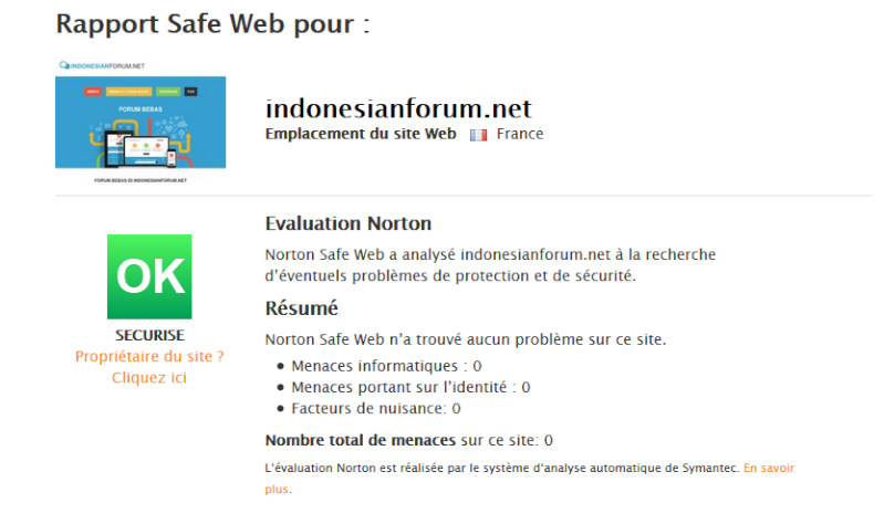 Why subdomains of indonesianforum.net is being blocked by Norton Internet Security. Norton10