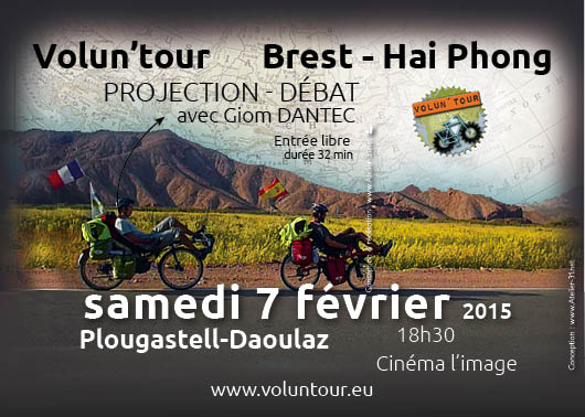 Projection de Voluntour, voyage de 2 ans à vélo couché ! Volunt14