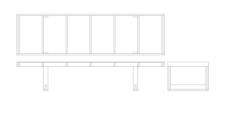 [TERMINE] Fabrication table en bois peint - polycarbonate pour terrasse Plan_t10