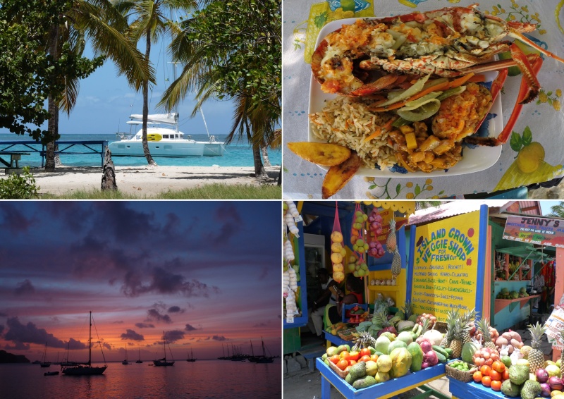 Croisiere en catamaran dans iles grenadines  Carte_10