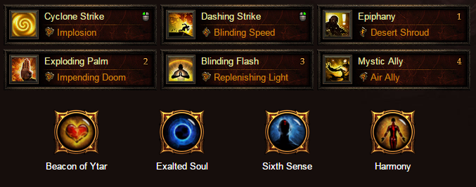 Coldplosion boost EXP Monk build by DatModz Skills10