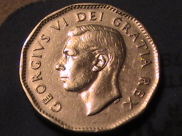 1950 - Coin Entrechoqué Avers & Revers, Coin Fendillé  (Die Clash Obv. & Rev.) 00224