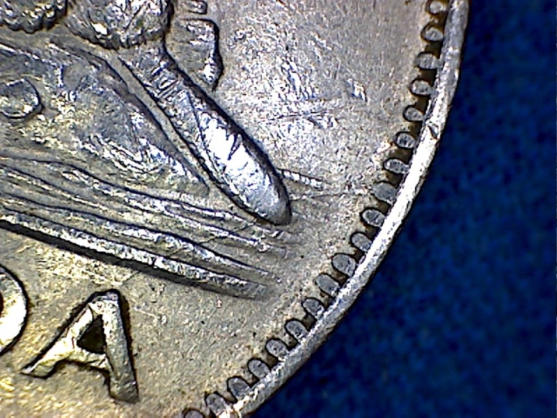 1942 - Coin Fendillé du A au Listel (Die Crack A to Rim) 1942di10