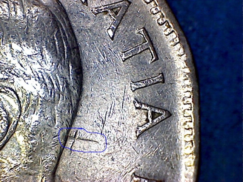 1950 - Coin Entrechoqué Avers & Revers, Coin Fendillé  (Die Clash Obv. & Rev.) 1950_n10