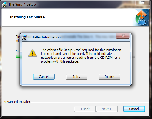 Sims 4 extracting and install errors Instal10