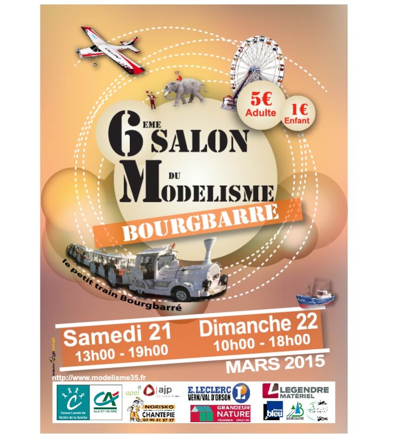 Salon du Modélisme de Bourgbarré les 21 et 22 mars 2015 Affich12