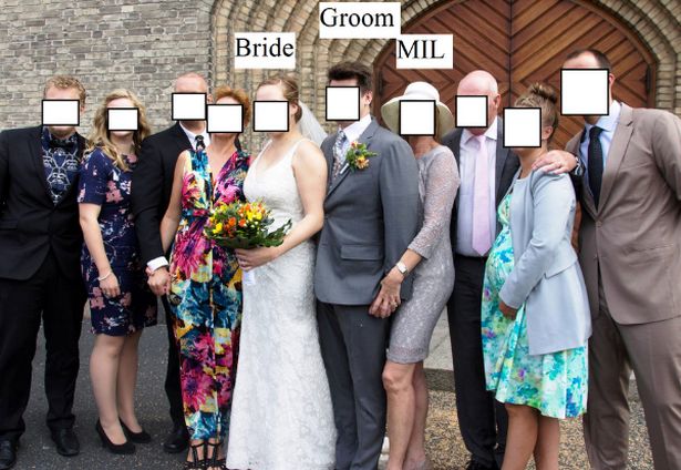 Mother of groom branded 'creepy' for awkwardly 'spooning' son in wedding photo 947ced10