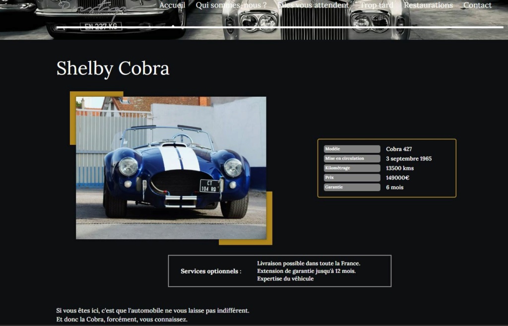 en reve de gosse quel caisse vous aimeriez avoir Cobra10