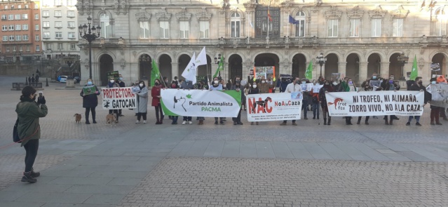 Manifestación en contra de la caza del zorro 22/01/2022 20220112