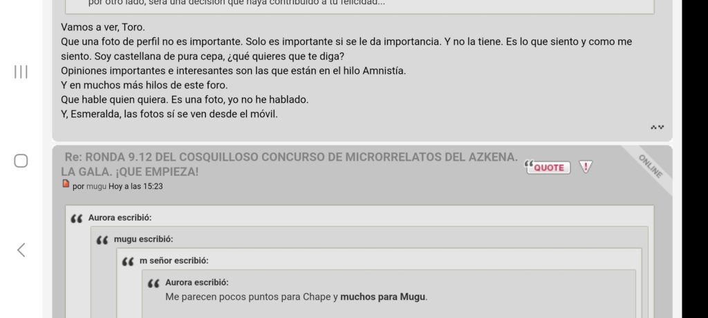 RONDA 9.12 DEL COSQUILLOSO CONCURSO DE MICRORRELATOS DEL AZKENA. LA GALA. ¡QUE EMPIEZA! - Página 15 Screen34