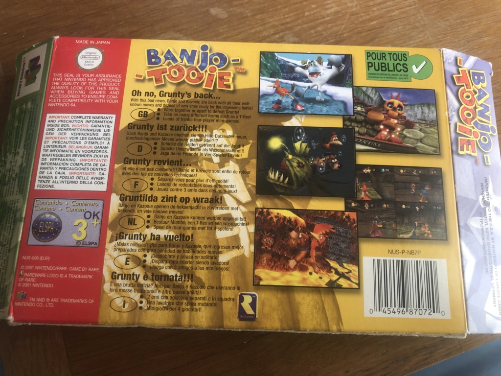Doute sur authenticité de boite - Banjo-Tooie - Nintendo 64 Img_7121
