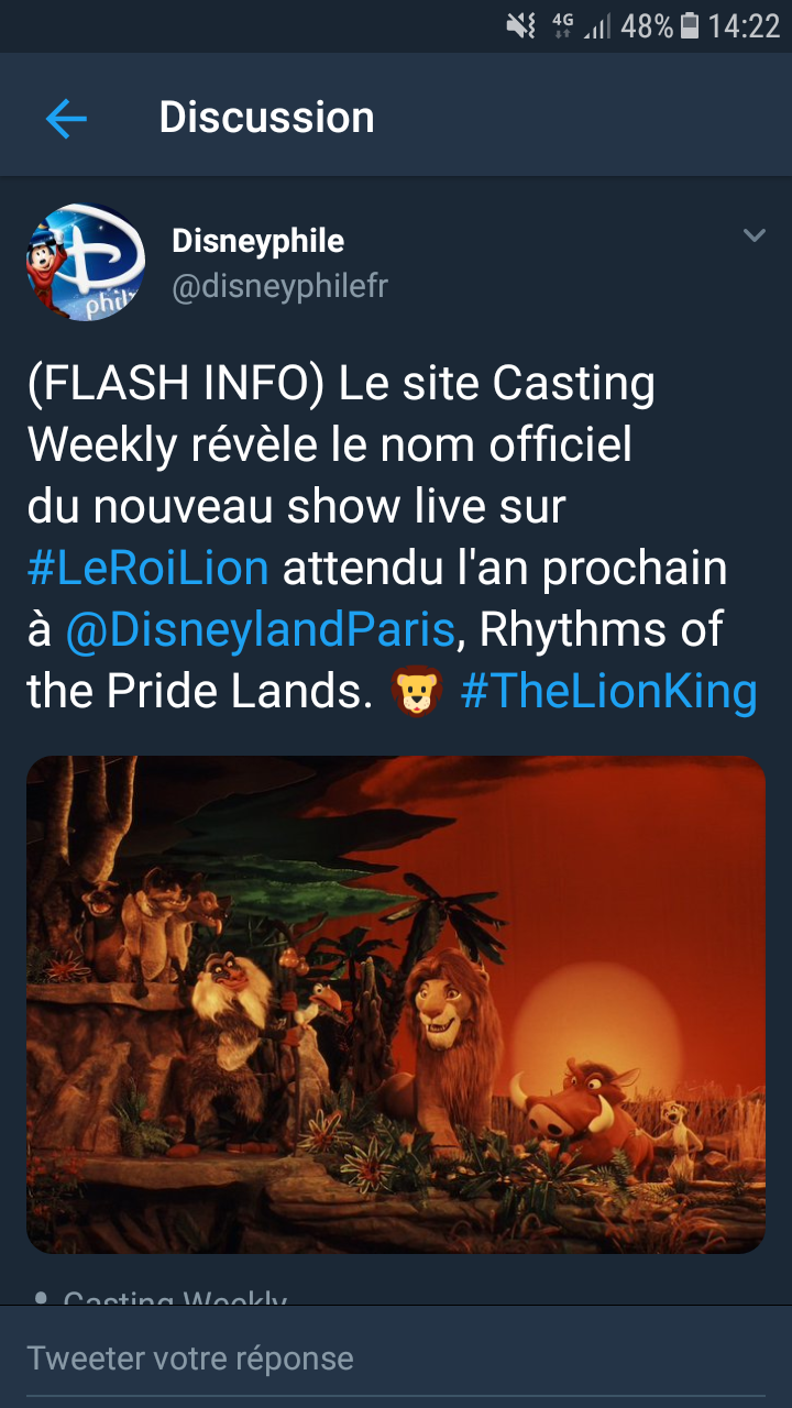 2019 - Le Roi Lion et les Rythmes de la Terre [Frontierland - 2019] - Page 4 Screen10