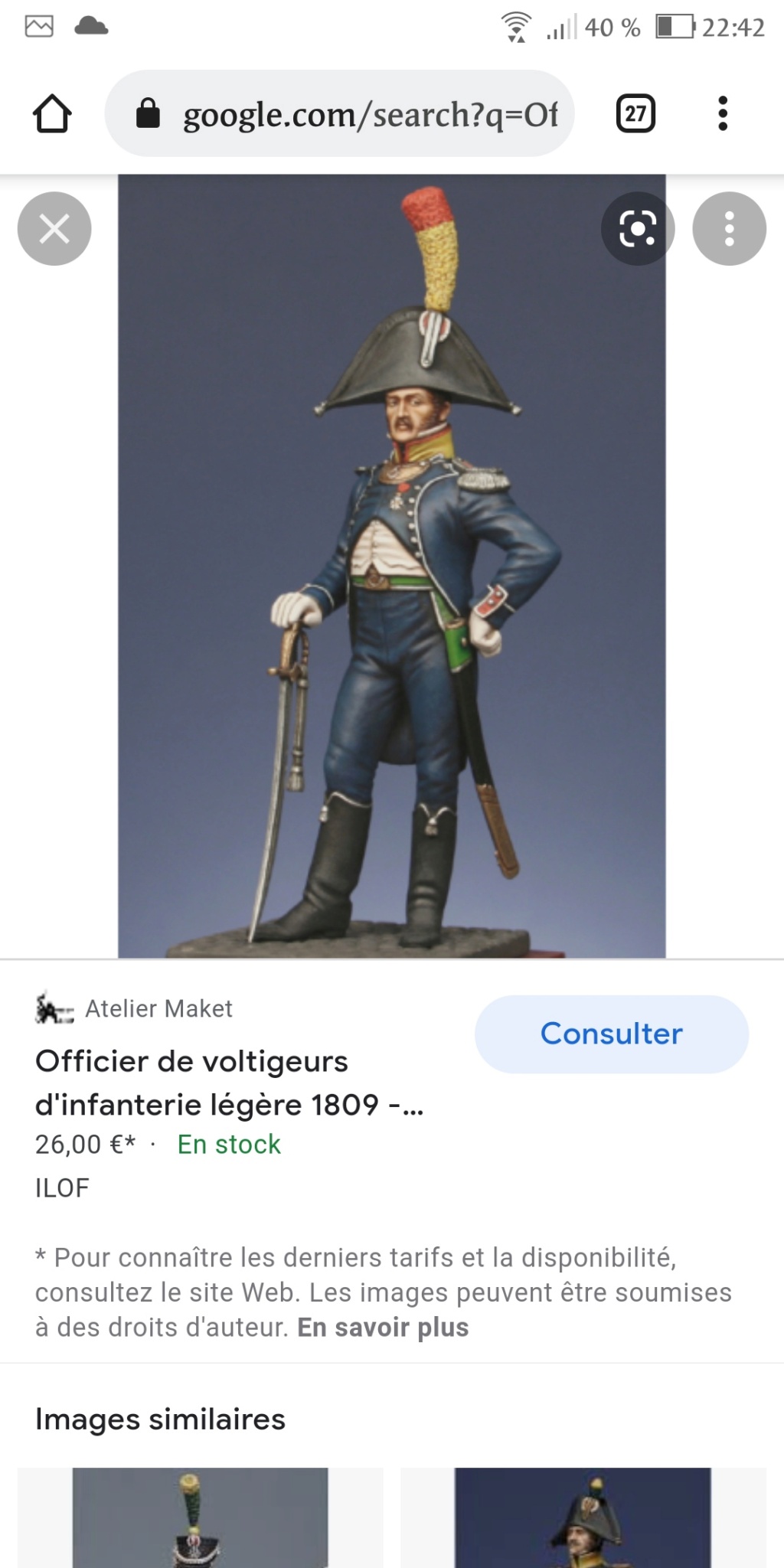 Officier de voltigeur d infanterie légère - terminé Scree162