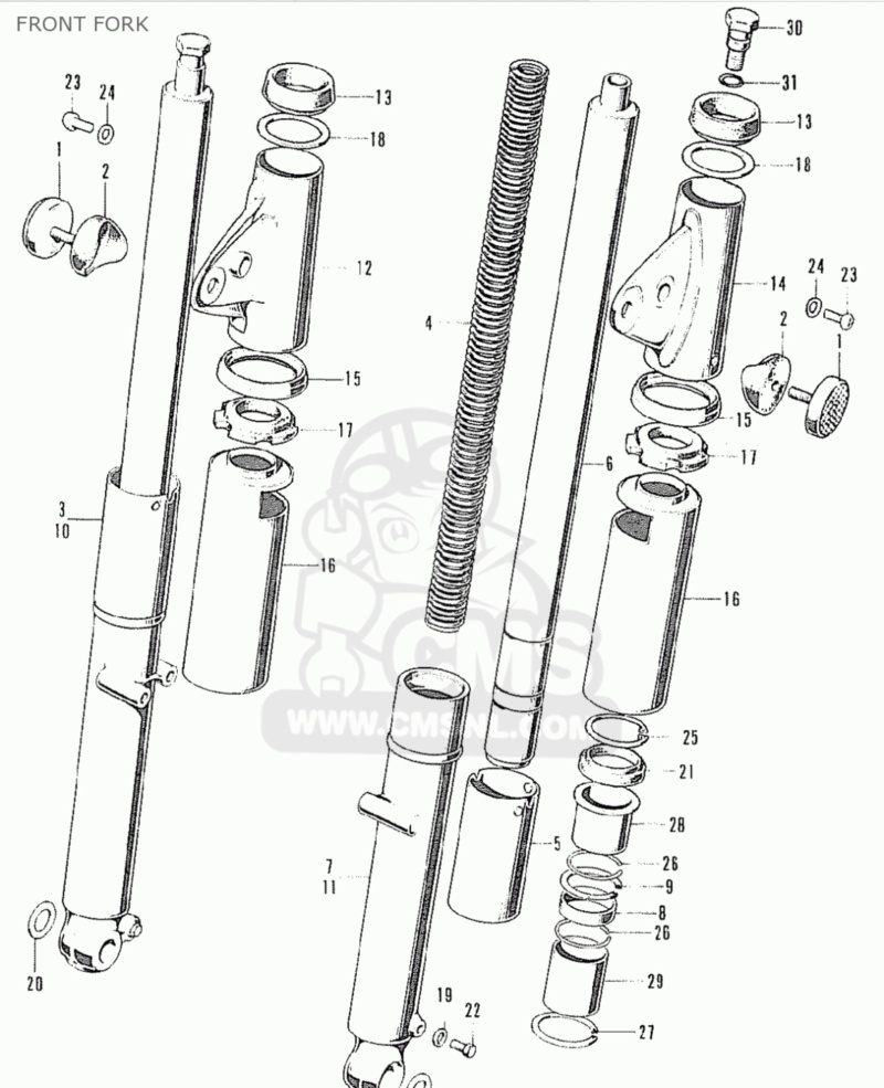 fourche K5 joint spi 8767ea10