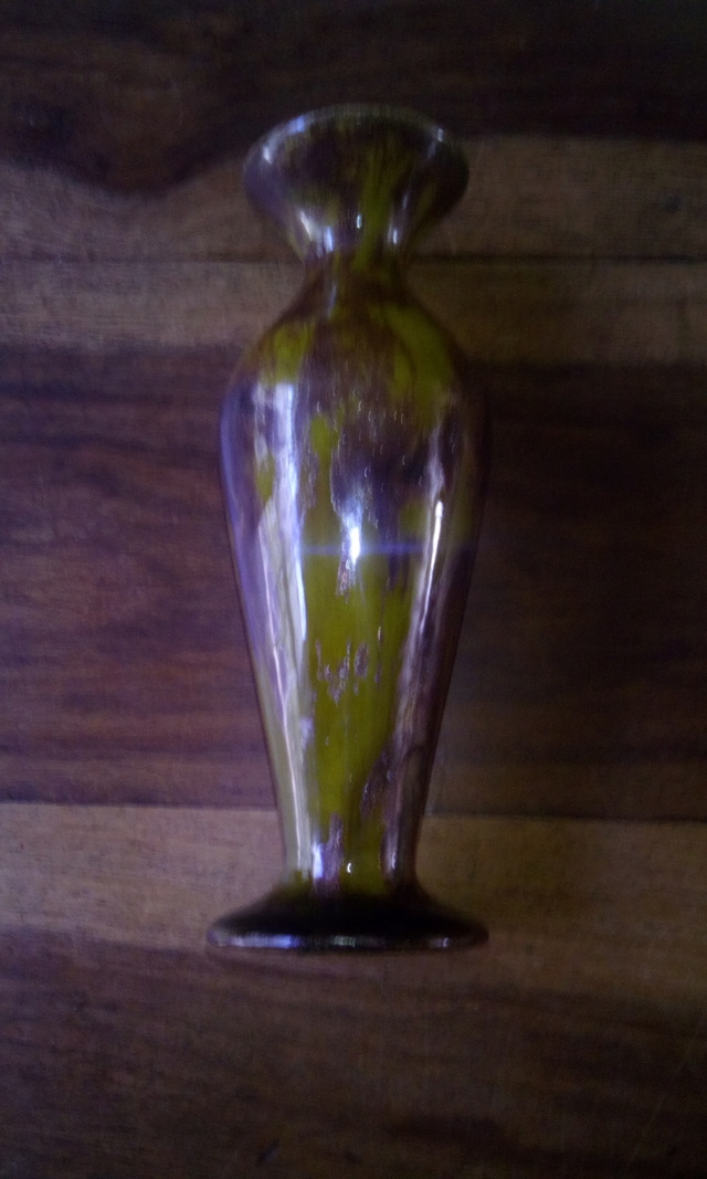 Small, slender, lustre vase. Marked DR to base Img_2016
