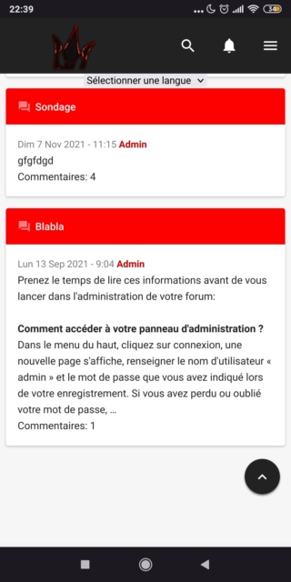 google_translate_element - Changer complètement le Template Mobile - Apparence Graphisme Thème Ergonomie Screen13