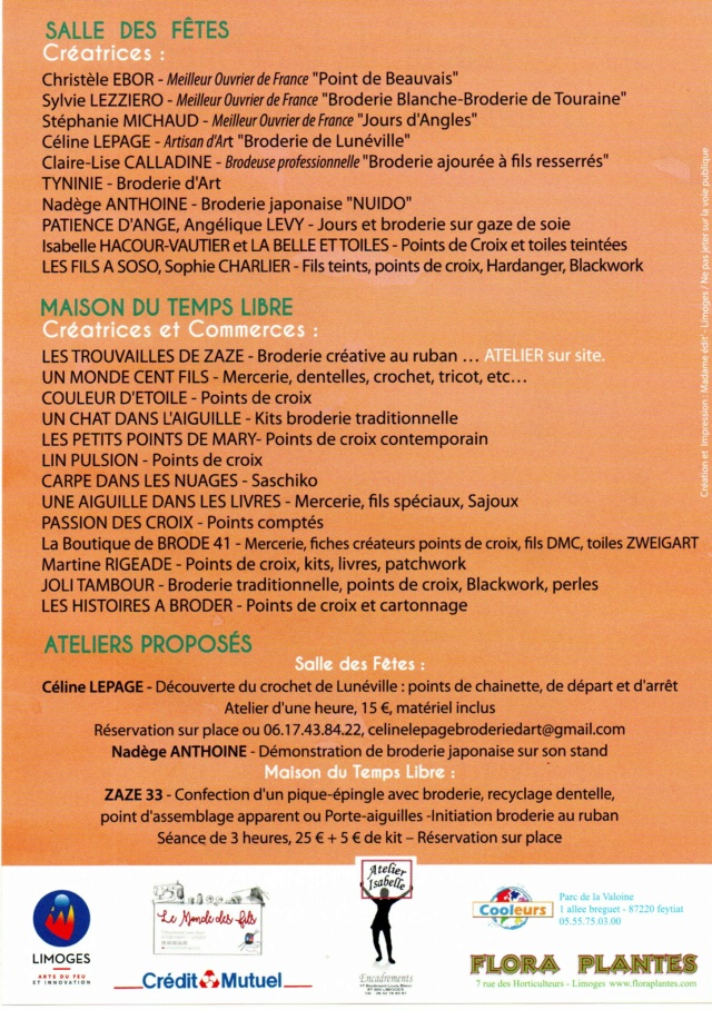 10 ème Salon exposition de broderie à Limoges- Landouge Liv12010