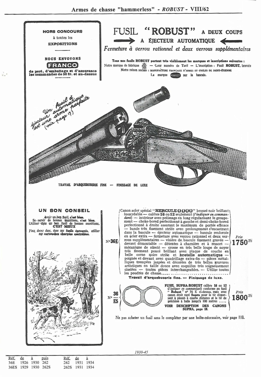 fusil robust modèle 262 Robust10