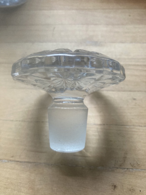 Decanter, possibly Imperial Glass ‘Cape Cod’ 22de9910