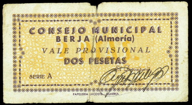 Los billetes locales de Berja (Almería) 2_ptas10