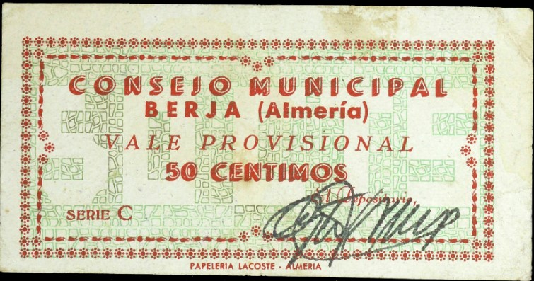 Los billetes locales de Berja (Almería) 50_cen10