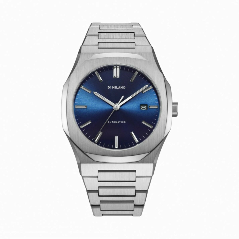 Recherche montre cadran bleu, chiffres arabes blancs 63288010