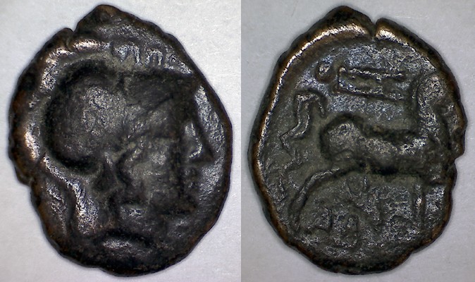 aurelianus Aurélien et monnaie de Thessalonique Athena10