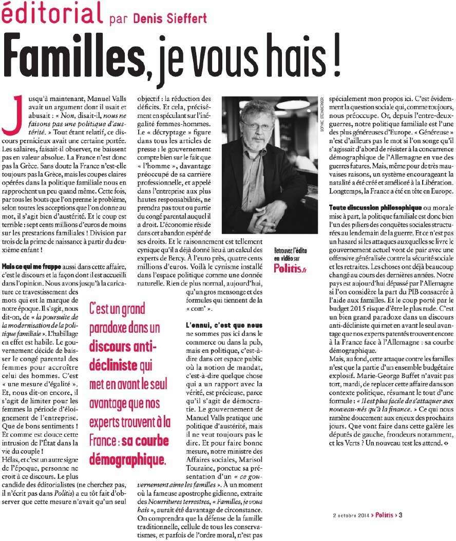 Familles, je vous hais ! (Denis Sieffert) Famill10