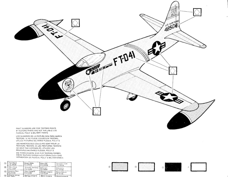 [LINDBERG] LOCKHEED F-80C SHOOTING STAR 1/48ème Réf 500-100 Lockhe18